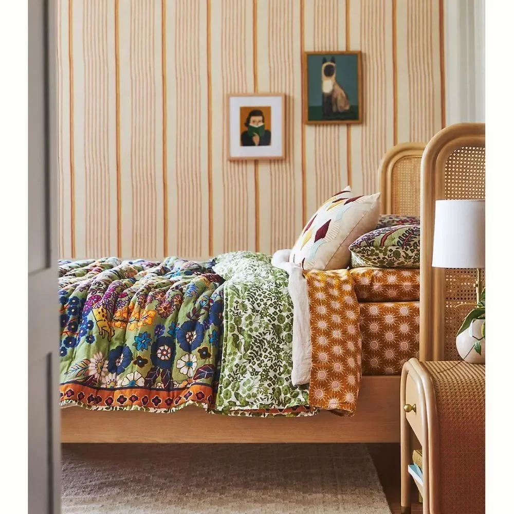 Anthropologie Averill Organic Cotton Quilt King size